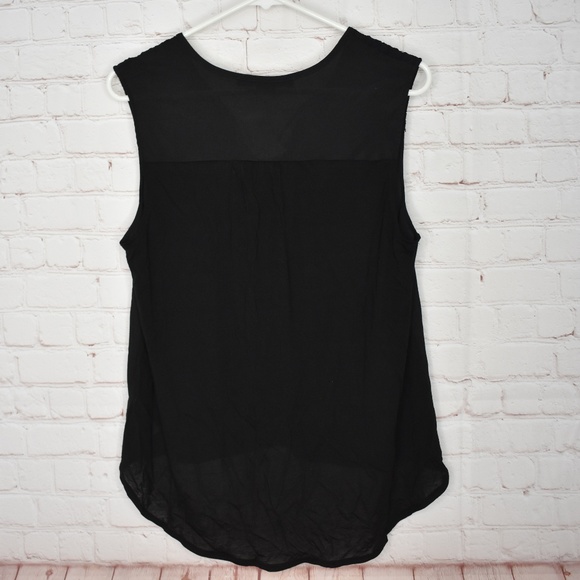 French Connection Women's Lace Trim Black Sz 8 - Picture 3 of 6